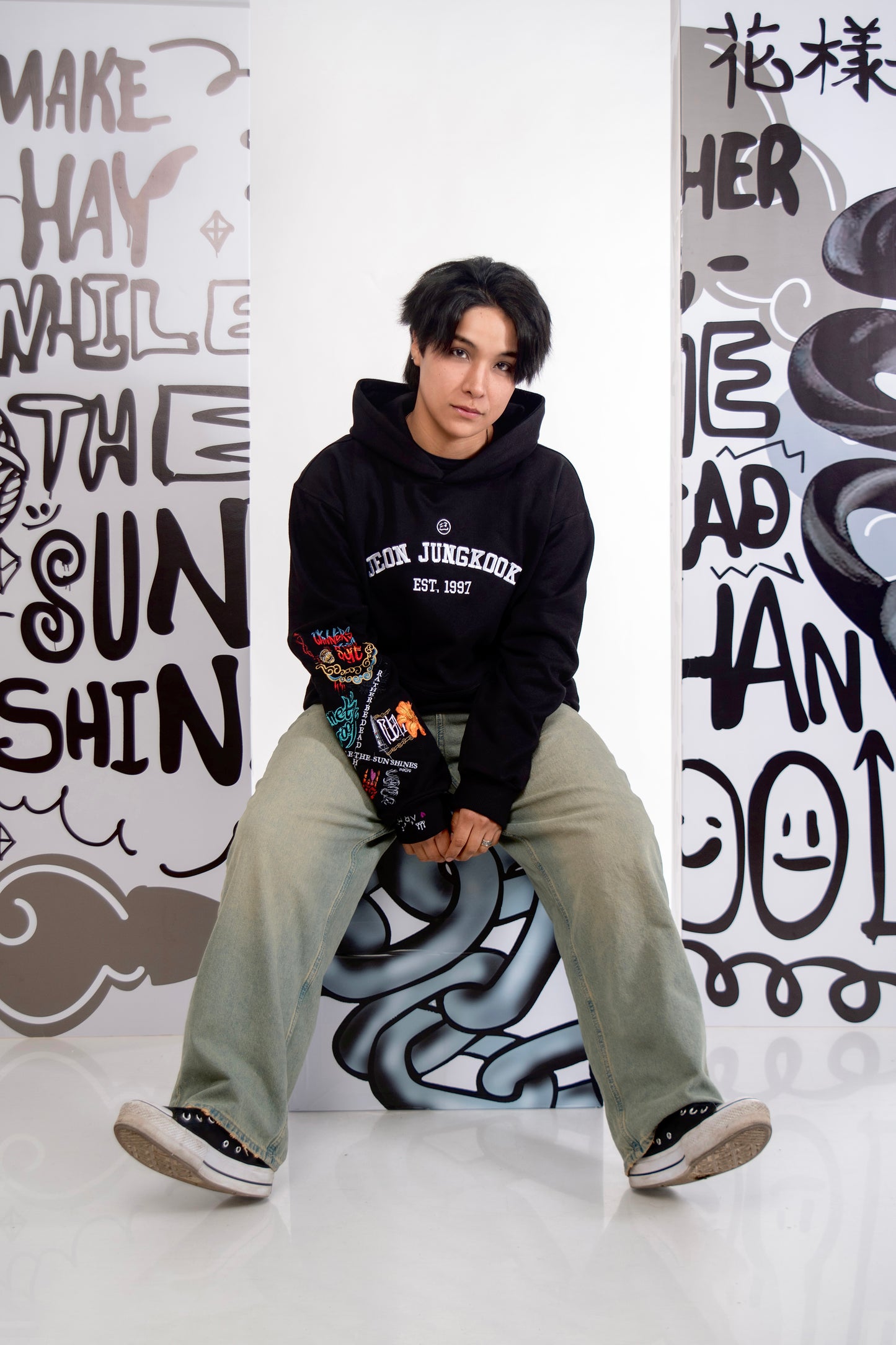 Hoodie JK TATTOS 🖤🐰⛓️