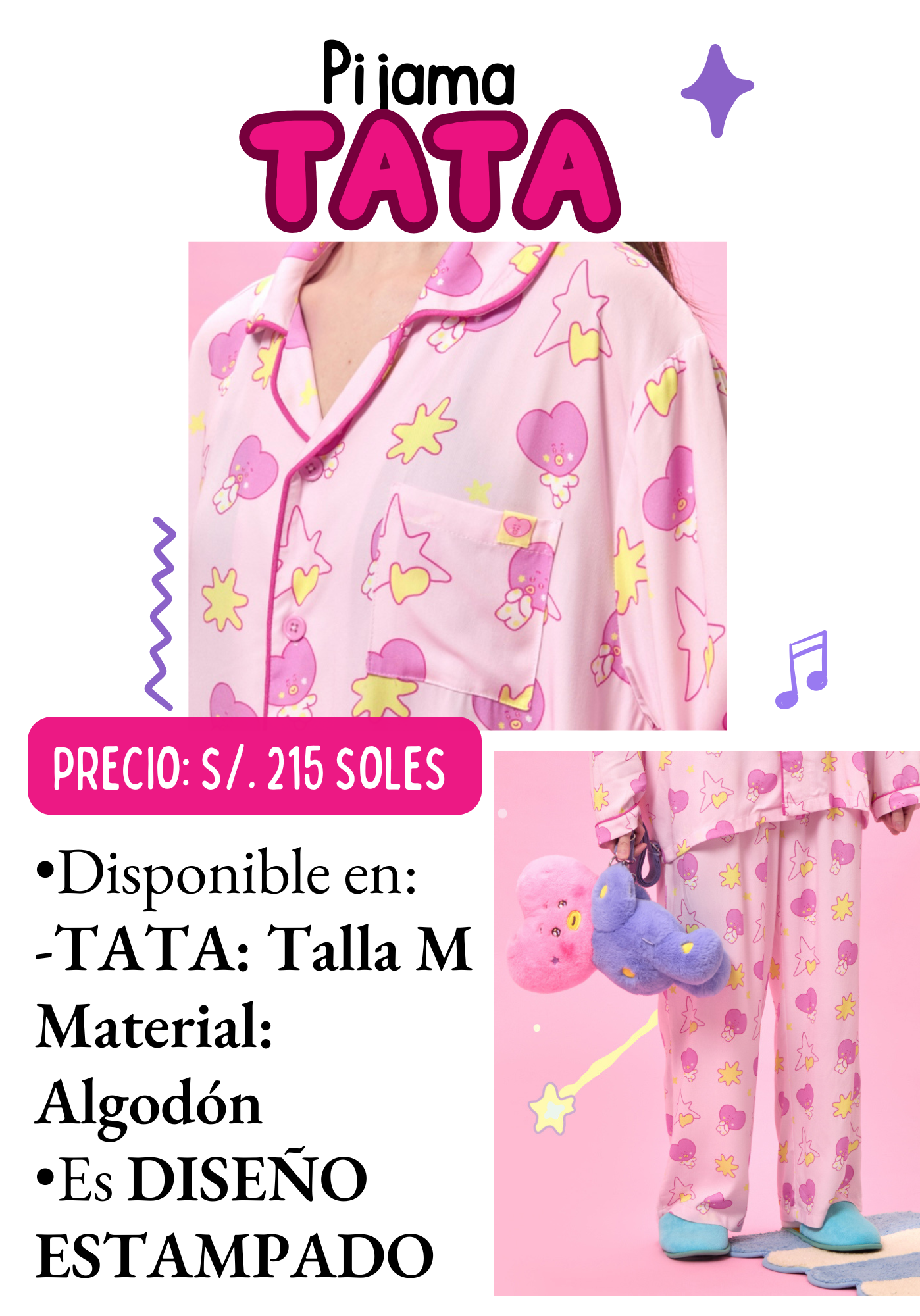 PIJAMA “TATA” 💖⭐️ (original)
