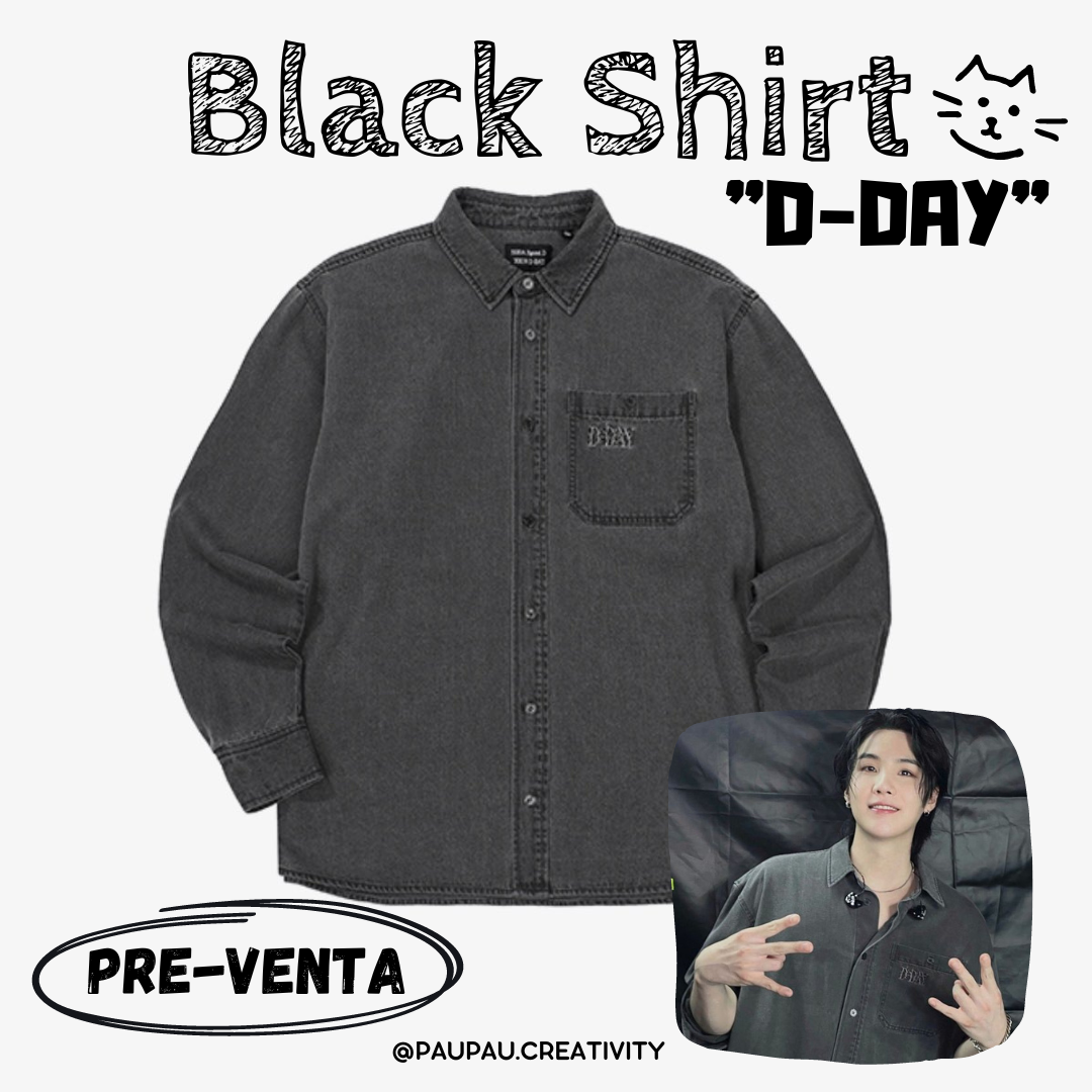 Black Shirt “DDAY” 🖤🔥🐈 X