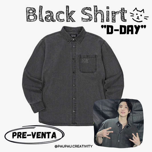 Black Shirt “DDAY” 🖤🔥🐈 X