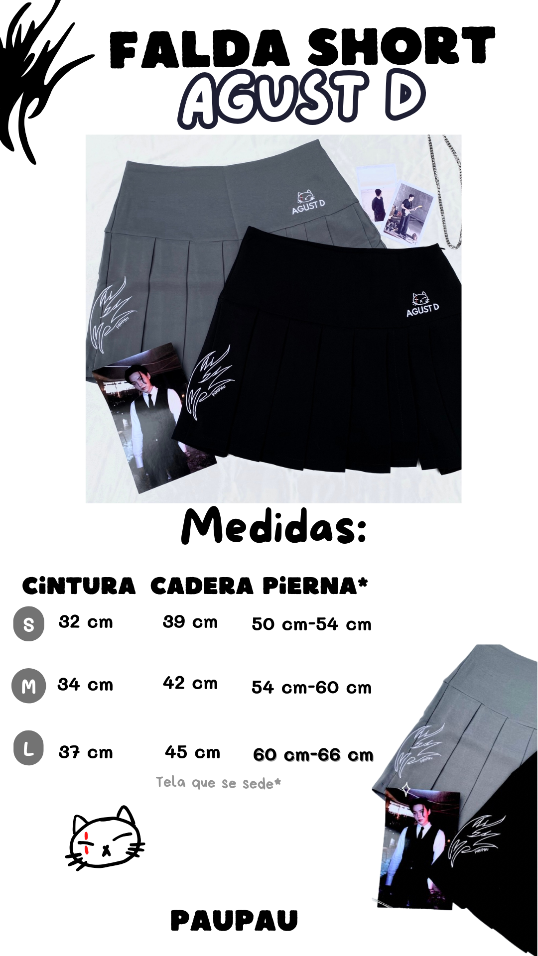 Falda Short “AGUST D”