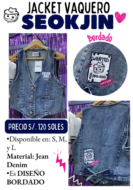 Jacket Vaquero “SEOKJIN” 💙🐹